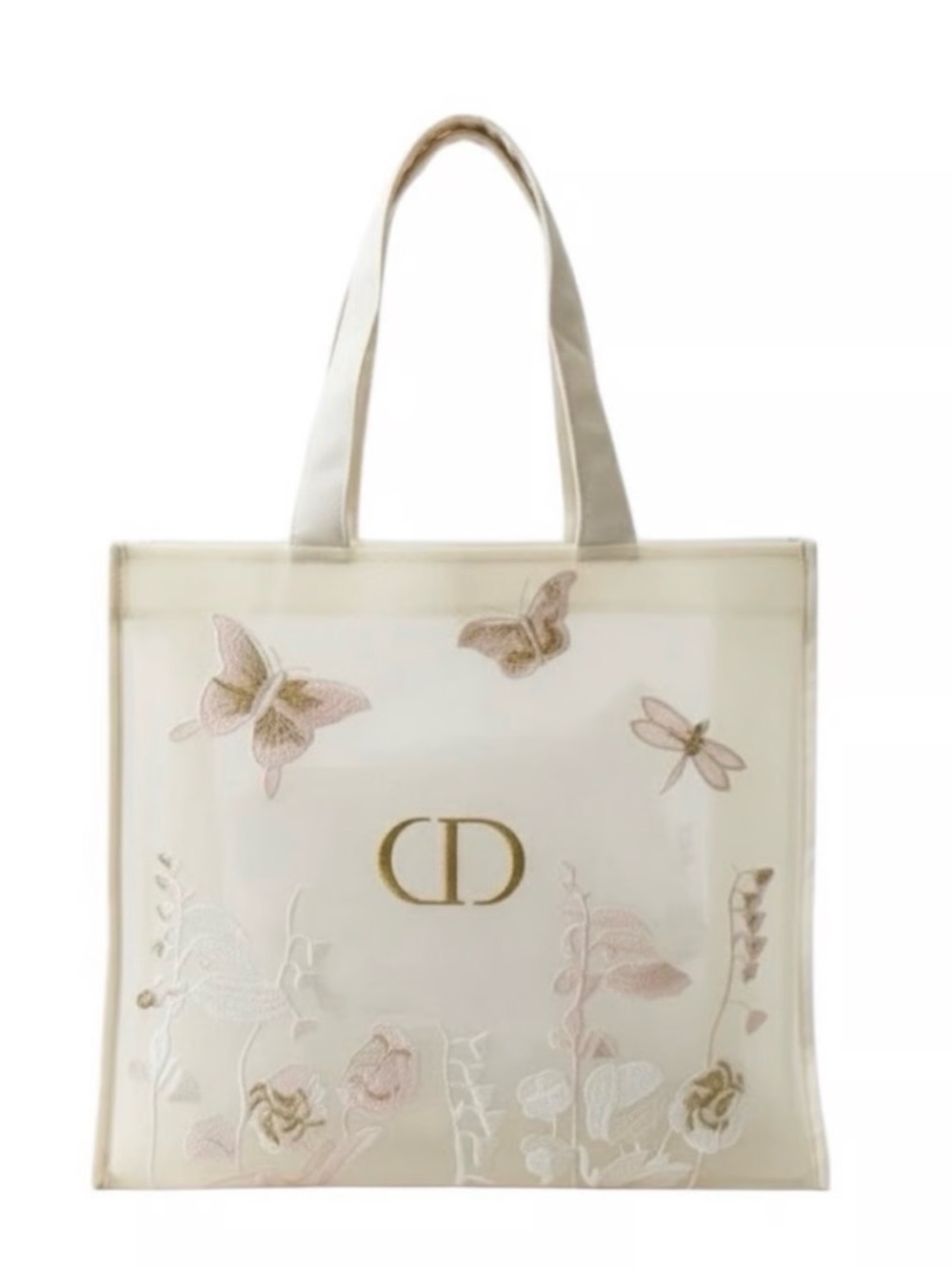 🍂Dior Embroidered Cream Floral Tote Bag🍂
